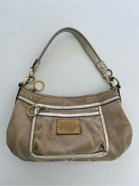 Vintage Coach Poppy Signature Sateen Y2K Groovy Small Handbag- As Is/Final Sale
